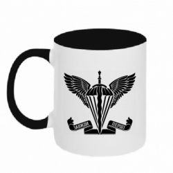 Чашка двокольорова Завжди перші - емблема ДШВ - PrintSalon