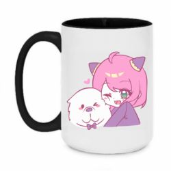 Чашка двухцветная 420ml Аня и Бонд Форджер - PrintSalon