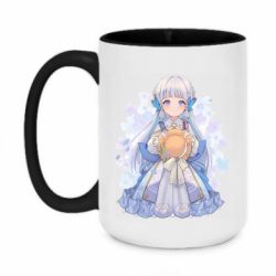 Чашка двухцветная 420ml Аяка в стиле Фонтейна - PrintSalon