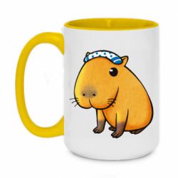 Чашка двухцветная 420ml Capybara Art - PrintSalon