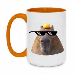 Чашка двухцветная 420ml Capybara cool - PrintSalon