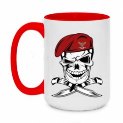 Чашка двухцветная 420ml Череп ДШВ - PrintSalon