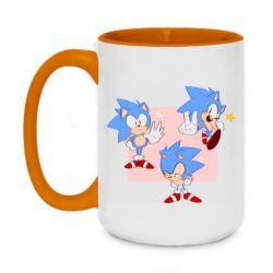 Чашка двухцветная 420ml Funny Sonic - PrintSalon