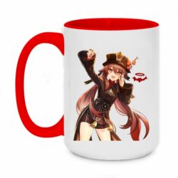 Чашка двухцветная 420ml Ху Тао Геншин - PrintSalon