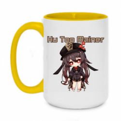 Чашка двухцветная 420ml Hu Tao Mainer - PrintSalon