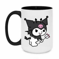 Чашка двокольорова велика Kuromi devil - PrintSalon