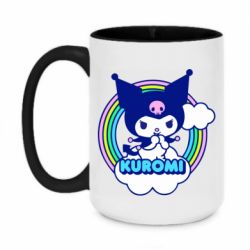 Чашка двокольорова велика Kuromi Rainbow - PrintSalon