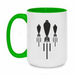 Чашка двухцветная 420ml Минометчики - PrintSalon