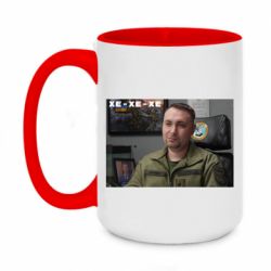 Чашка двухцветная 420ml Ухмылка Буданова - PrintSalon