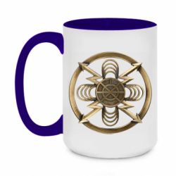 Чашка двухцветная 420ml Радиотехнические войска и войска связи - PrintSalon