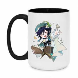 Чашка двухцветная 420ml Радостный Венти - PrintSalon