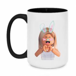 Чашка двухцветная 420ml Roblox girl - PrintSalon