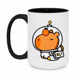 Чашка двухцветная 420ml Space Capybara - PrintSalon