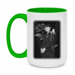 Чашка двокольорова велика Уэнсдэй | Венздей | Wednesday adams.. - PrintSalon