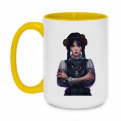 Чашка двокольорова велика Венздей Українка - PrintSalon