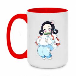 Чашка двухцветная 420ml Very cute Nezuko - PrintSalon