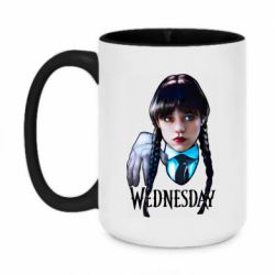 Чашка двухцветная 420ml Wednesday and Thing - PrintSalon