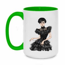 Чашка двухцветная 420ml Wednesday Sketch - PrintSalon