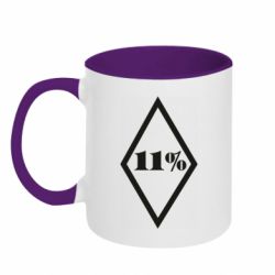 Чашка двокольорова 11% шеврон - PrintSalon