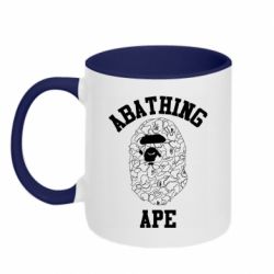 Чашка двухцветная 320ml A Bathing Ape art - PrintSalon