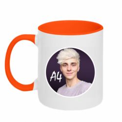 Чашка двухцветная 320ml A4 Vlad - PrintSalon