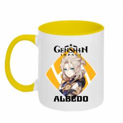 Чашка двокольорова Albedo Genshin Impact - PrintSalon