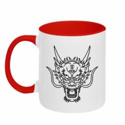 Чашка двокольорова Asian dragon