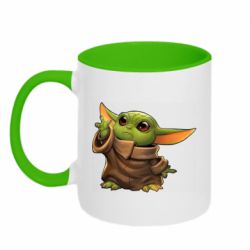 Чашка двокольорова Baby Yoda Force