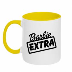 Чашка двухцветная 320ml Barbie Extra - PrintSalon