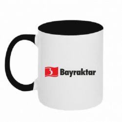Кружка двоколірна 320ml Bayraktar Logo - PrintSalon