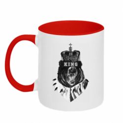 Чашка двокольорова Bear King