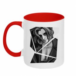 Чашка двокольорова Black and white Damiano