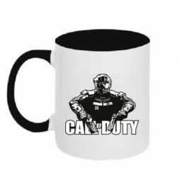 Чашка двокольорова Боєць CoD