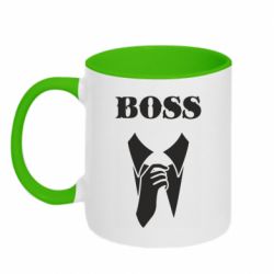 Чашка двухцветная 320ml Boss Costume - PrintSalon