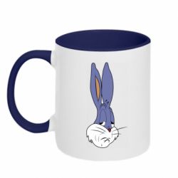 Чашка двухцветная 320ml Bugs Bunny Meme Face - PrintSalon