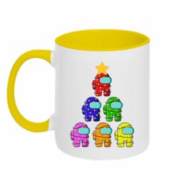 Чашка двокольорова Christmas Tree Among Us - PrintSalon