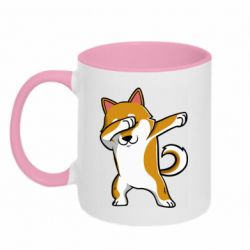 Чашка двухцветная 320ml Cool Hachiko - PrintSalon