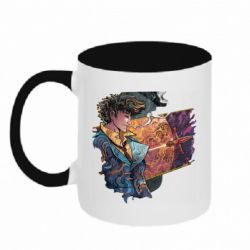 Чашка двухцветная 320ml Cowboy Bebop abstraction - PrintSalon