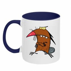 Чашка двухцветная 320ml Daggett Beaver - PrintSalon