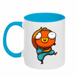 Чашка двухцветная 320ml Dancing Fishstick - PrintSalon