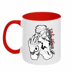 Чашка двухцветная 320ml Demon Sukuna art - PrintSalon