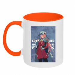 Чашка двухцветная 320ml DITF Zero Two Art - PrintSalon
