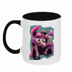 Чашка двухцветная 320ml Doflamingo - PrintSalon