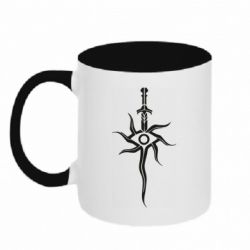 Чашка двухцветная 320ml Dragon Age ( Inquisition symbol ) - PrintSalon