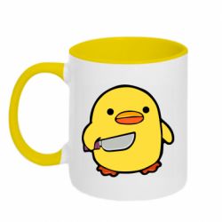 Чашка двокольорова Duckling With A Knife