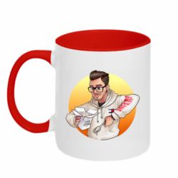 Чашка двухцветная 320ml Эдисон: Мамина Перловка - PrintSalon