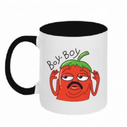 Чашка двухцветная 320ml Эдисон Перец Воу-Воу - PrintSalon