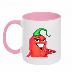 Чашка двухцветная 320ml Эдисон Перец - PrintSalon