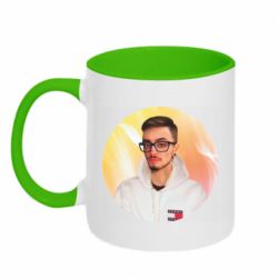Чашка двухцветная 320ml Edison Portrait - PrintSalon