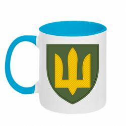 Чашка двокольорова Емблема сухопутних військ України ЗСУ - PrintSalon